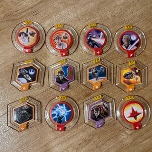 Disney Infinity Power Disc Lot video game pieces